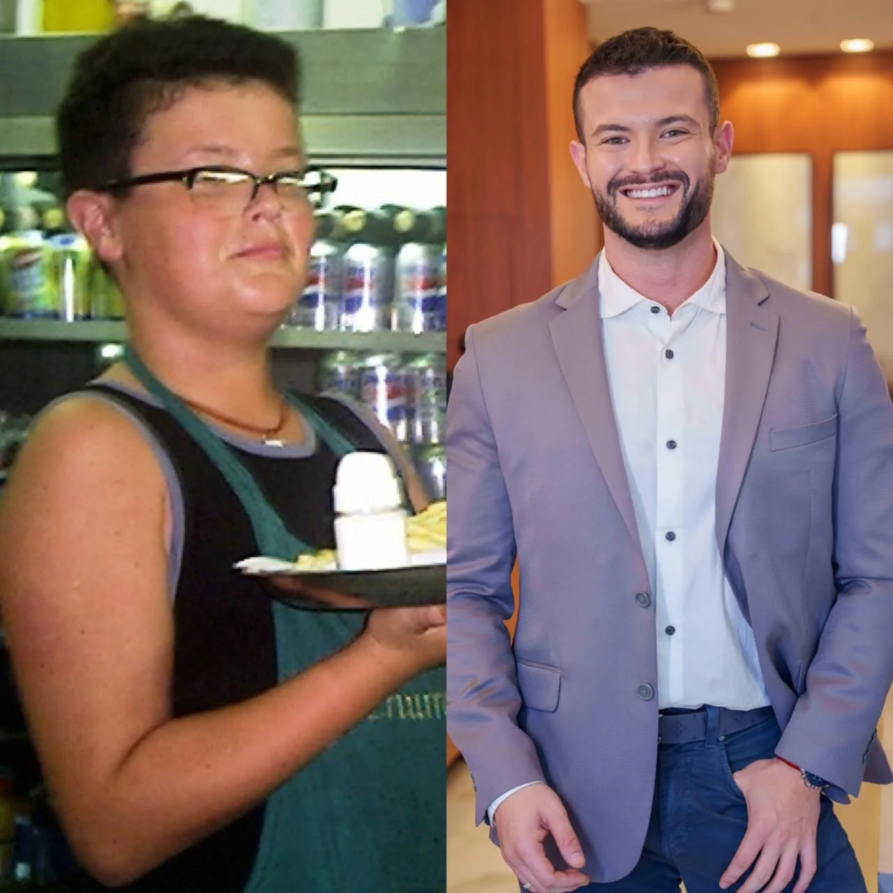 Gabriel Merlin — sua própria transformação: antes e depois