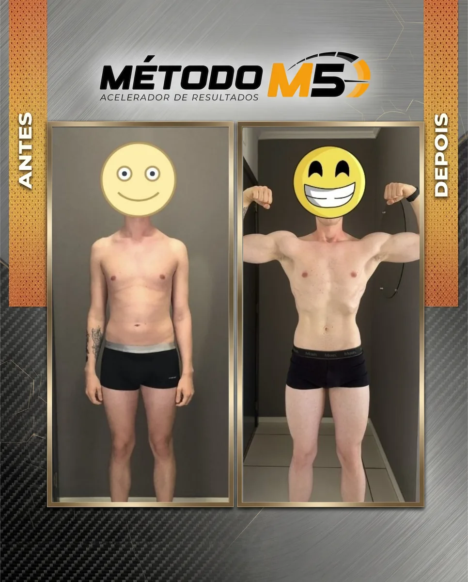 Transformação — antes e depois