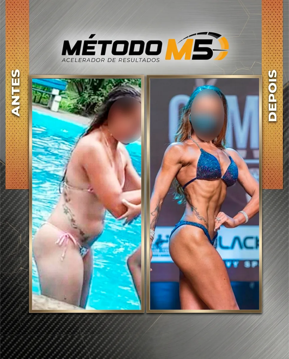 Transformação — antes e depois